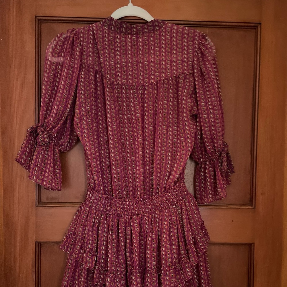 MISA Ruffle Mini Dress XS - Picture 2 of 5